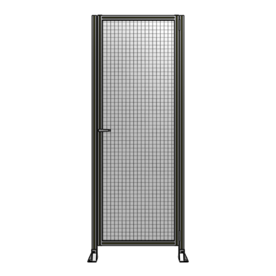 DOOR-ROBUST FRAME, HANDLE/INTERNAL EGRESS ON LEFT 2135MM X 900MM 1" MESH, FULLY ASSEMBLED