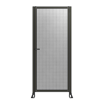 DOOR-ROBUST FRAME, HANDLE/INTERNAL EGRESS ON LEFT 2135MM X 1020MM 1" MESH, FULLY ASSEMBLED