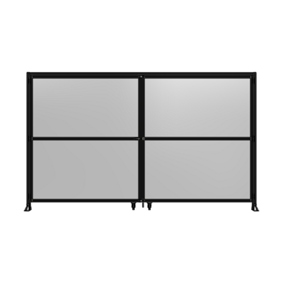J7-2400-4000-0150-TYPTK DOUBLE PANEL, DOUBLE DOOR-FRAME W/ HEADER- HANDLE ON LEFT 2400MM X 4000MM 1/4" POLYCARB, AS A KIT