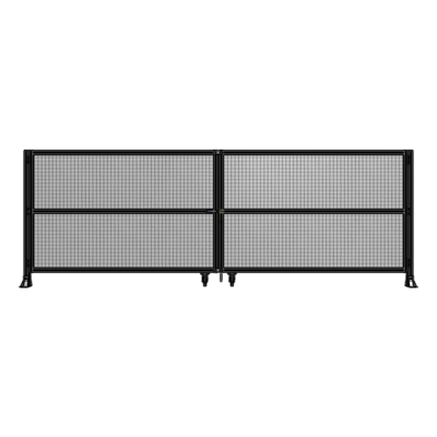 J8-1400-4000-0150-TYMTK DOUBLE PANEL, DOUBLE DOOR-FRAME W/O HEADER-HANDLE ON LEFT 1400MM X 4000MM  1" MESH, AS A KIT