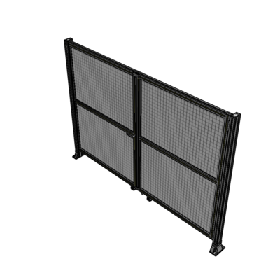 J8-1700-2400-0150-TYMTK DOUBLE PANEL, DOUBLE DOOR-FRAME W/O HEADER-HANDLE ON LEFT 1700MM X 2400MM 1" MESH, AS A KIT