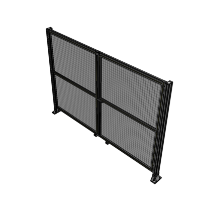 J8-1700-2400-0150-UYMTK DOUBLE PANEL, DOUBLE DOOR-FRAME W/O HEADER-HANDLE RIGHT 1700MM X 2400MM 1" MESH, AS A KIT