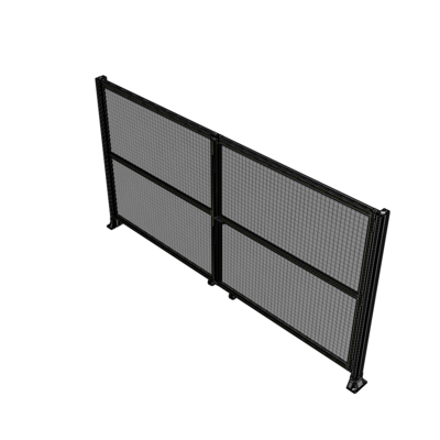 J8-1700-3200-0150-UYMTA DOUBLE PANEL, DOUBLE DOOR-FRAME W/O HEADER-HANDLE RIGHT 1700MM X 3200MM 1" MESH, ASSEMBLED