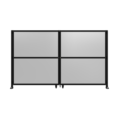 J8-2400-4000-0150-TYPTK DOUBLE PANEL, DOUBLE DOOR-FRAME W/O HEADER-HANDLE ON LEFT 2400MM X 4000MM 1/4" POLYCARB, AS A KIT
