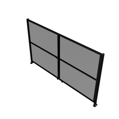 J8-2400-4000-0150-TYPTK DOUBLE PANEL, DOUBLE DOOR-FRAME W/O HEADER-HANDLE ON LEFT 2400MM X 4000MM 1/4" POLYCARB, AS A KIT