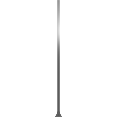 K1-2400-ZFA VERTICAL POST-4 SIDED FOOT, YELLOW INSERT, NO END CAP 45 MM X 45 MM X 2400 MM TALL, FULLY ASSEMBLED