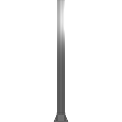 K3-1400-ZFA VERTICAL POST-4 SIDED FOOT, YELLOW INSERT, NO END CAP 90 MM X 90 MM X 1400 MM TALL, FULLY ASSEMBLED