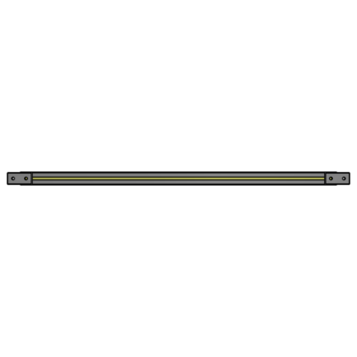 L1-1105-YTA 1105MM LONG HALF STRAP, MOUNTS HORIZONTAL ON 1200MM WIDE SINGLE WALL SECTIONS