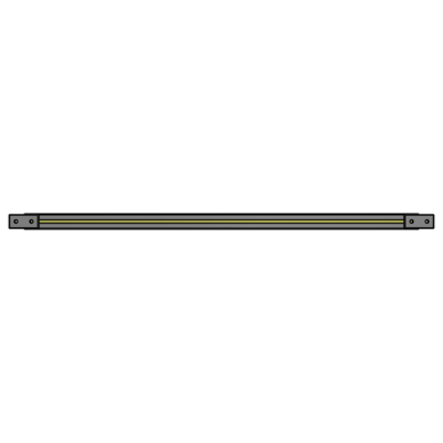 L1-1155-YTA 1155MM LONG HALF STRAP, MOUNTS VERTICALLY ON 1400MM TALL GUARD SECTIONS