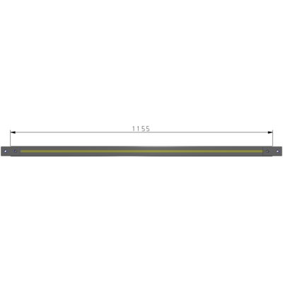 L1-1155-YTA 1155MM LONG HALF STRAP, MOUNTS VERTICALLY ON 1400MM TALL GUARD SECTIONS