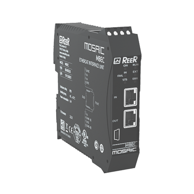 REER FIELDBUS COMMUNICATION EXPANSION UNIT, ETHERCAT, SCREW TERMINAL BLOCKS, HEIGHT 36MM(MBEC)