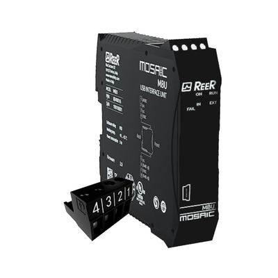 REER FIELDBUS COMMUNICATION EXPANSION UNIT, USB, SCREW TERMINAL BLOCKS, HEIGHT 36MM(MBU)