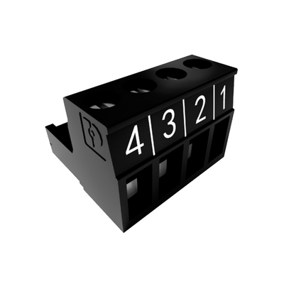 REER REPLACEMENT SCREW TERMINAL BLOCKS, SET OF 6 NUMBERED 1-24, BLACK, HEIGHT 26MM(MTB-B)