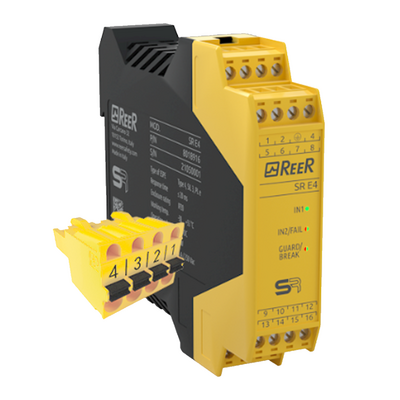 REER INTERFACE FOR EMERGENCY STOP BUTTON/SWITCHE, AUTO/MANUAL RESTART, CLAMP TERMINAL BLOCK(SR E4 C)