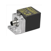 TURCK INDUCTIVE LIMIT SWITCH RECTANGLER SENSOR&lt;BR&gt;15MM RANGE 40MM BRASS NO 10-65VDC 4 PIN M12