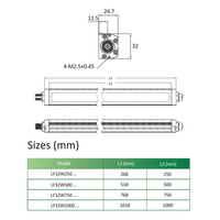 LF32W1000 MACHINE LIGHTS, 25 W, 5700 K DAYLIGHT WHITE, TRANSPARENT GLASS, 82°, 2200 LM, 24 V AC/DC, M12 PLUG 4-PIN, -20  … +50 °C, IP65