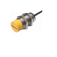 TURCK INDUCTIVE BARREL ANALOG SENSOR<BR>10MM RANGE 18MM BRASS LINEAR 15-30VDC 2M