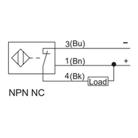NI12-G18-CA41L ELCO THREADED CYLINDRICAL INDUCTIVE SENSOR M18, SWITCHING DISTANCE 12 MM, NON-FLUSH, IP68, -30 TO 85 DEG C, 2-WIRE AC/DC, CABLE 2 M