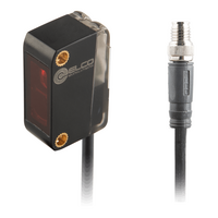ELCO PHOTOELECT SENSOR, OS10S-SERIES, OPPOSED, EMITTER, RED BEAM, OR:10 M, 10TO30VDC, -20TO60 DEG C, 0.3 M+M12 4-PIN