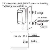 OS10S-SL6 ELCO PHOTOELECT SENSOR, OS10S-SERIES, OPPOSED EMITTER, LASER BEAM, OR:30 M, 10TO30VDC, -20TO60 DEG C, CABLE 2M