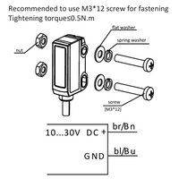 OS22-SS6 ELCO PHOTOELECT SENSORS, OS22-SERIES, OPPOSED, EMITTER, POINT LIGHT, OR:1 M, 10TO30VDC, -10TO50 DEG C, CABLE 2M