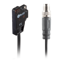 ELCO PHOTOELECT SENSOR, OS4-SERIES, DIFF FIXED BGS, RED BEAM, OR:4-15MM, NPN, DO, -10TO55 DEG C, SW FRQ:800HZ, 0.3 M CABLE+M12 4-PIN