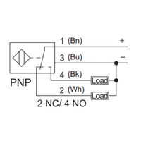 NI8-G12-OD6L-Q12 ELCO THREADED CYLINDRICAL INDUCTIVE SENSOR M12, SWITCHING DISTANCE 8 MM, NON-FLUSH, IP68, -30 TO 85 DEG C, 2-WIRE DC, M12 CONNECTOR