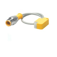 TURCK INDUCTIVE RECTANGULAR SENSOR&lt;BR&gt;2MM RANGE 10MM PLAS NO NPN 10-30VDC 3 PIN M12/0.2M