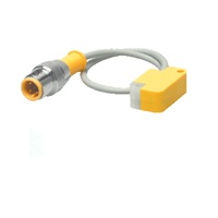 BI 2-Q10S-AN6X-0.2M-RS 4T TURCK INDUCTIVE RECTANGULAR SENSOR<BR>2MM RANGE 10MM PLAS NO NPN 10-30VDC 3 PIN M12/0.2M