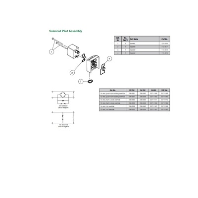 236-564 NUMATICS/AVENTICS VALVE PART<BR>2035 SERIES FL LK O'RIDE (11B)