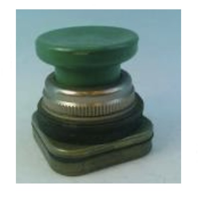 NUMATROL MECHANICAL VALVE PART<BR>PE SERIES ((MUSHROOM PUSHBUTTON) GREEN