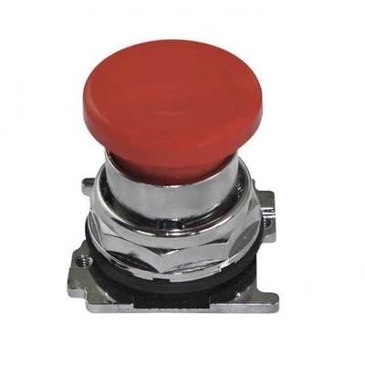 NUMATROL MECHANICAL VALVE PART<BR>PB SERIES (MUSHROOM PUSHBUTTON) RED