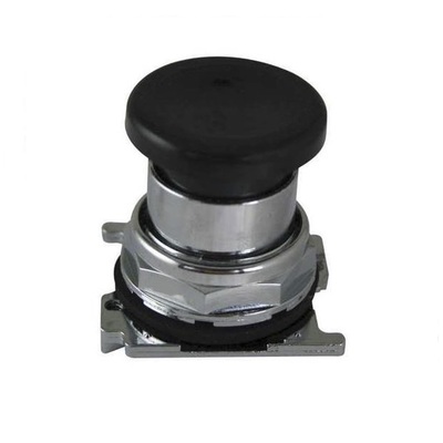 NUMATROL MECHANICAL VALVE PART<BR>PB SERIES (MUSHROOM PUSHBUTTON) BLACK