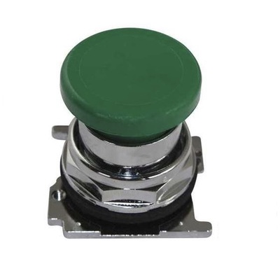 NUMATROL MECHANICAL VALVE PART<BR>PB SERIES (MUSHROOM PUSHBUTTON) GREEN