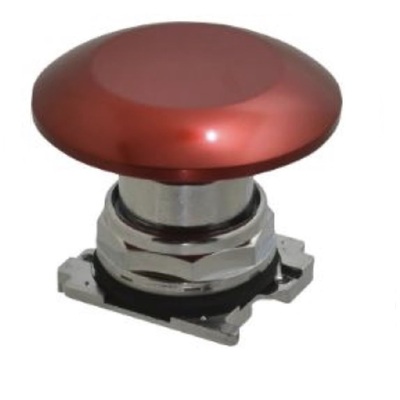 NUMATROL MECHANICAL VALVE PART<BR>PB SERIES (JUMBO MUSHROOM PUSHBUTTON) RED