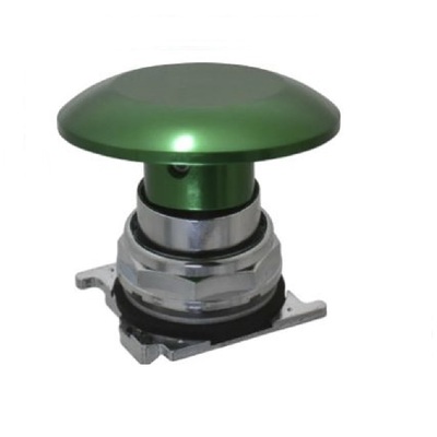 NUMATROL MECHANICAL VALVE PART<BR>PB SERIES (JUMBO MUSHROOM PUSHBUTTON) GREEN