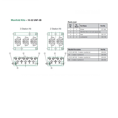 239-263 NUMATICS/AVENTICS MANIFOLD<BR>MK3 SERIES 2 STA M5 TRD