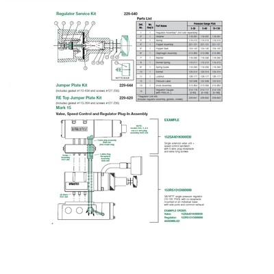 229-644 NUMATICS/AVENTICS VALVE PART<BR>MK15 SERIES JUMPER PLATE