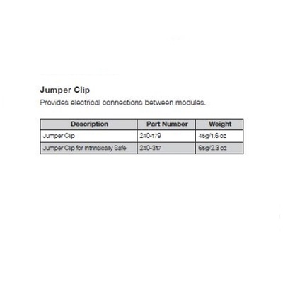 240-179 NUMATICS/AVENTICS MANIFOLD PART<BR>G3 JUMPER CLIP