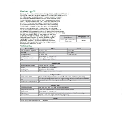 240-293 NUMATICS/AVENTICS MANIFOLD PART<BR>G3 DEVICELOGIC NODE