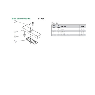 BLANK PLATE ONLY - 15407/2 26MM SERIES TPS