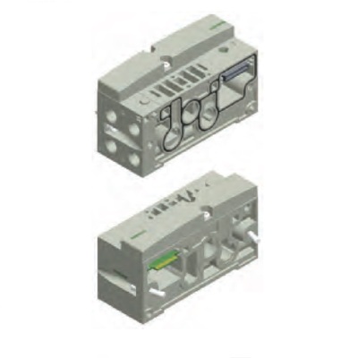 NUMATICS/AVENTICS BLANK PLATE/MID STATION SUPPLY BLOCK&lt;BR&gt;503 SERIES 2 STA 1/4&quot; NPT SIDE PORTS DZB (PTY)