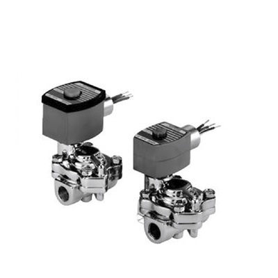 ASCO BRASS SOLENOID VALVE&lt;BR&gt;8221 SERIES 2/2 NC SPR RTN 120VAC, 11.5CV, 1&quot; NPT