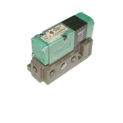 NUMATICS/AVENTICS SOLENOID VALVE/BASE&lt;BR&gt;075 SERIES 4/2 SPR RTN 120VAC 1/4&quot; NPT