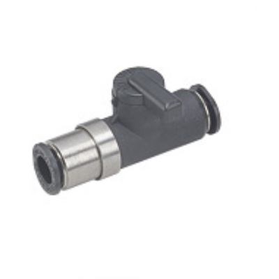 PISCO NP BRASS BALL VALVE<BR>6MM TUBE UNION ,T HANDLE