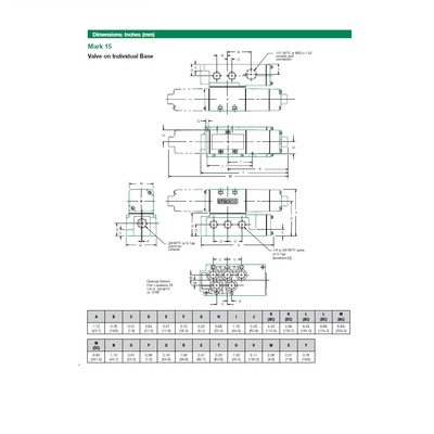 153SA43AM000061 NUMATICS/AVENTICS SOLENOID VALVE/BASE<BR>MK15 SERIES 4/2 SPR RTN 24VDC 3/8" NPT