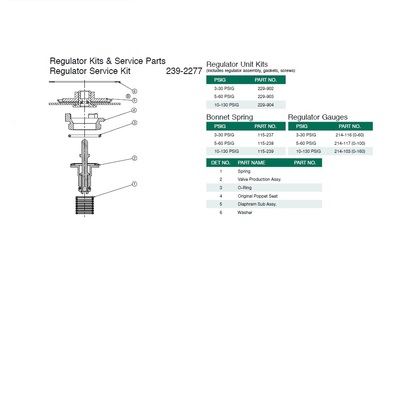 239-2277 NUMATICS/AVENTICS SANDWICH REGULATOR SERVICE KIT<BR>MK55 SERIES