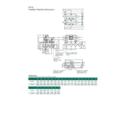 553JJ515O000000 NUMATICS/AVENTICS AIR-PILOT VALVE/MANIFOLD<BR>MK55 SERIES 4/3 OPEN CTR, HW, 3/8" NPT