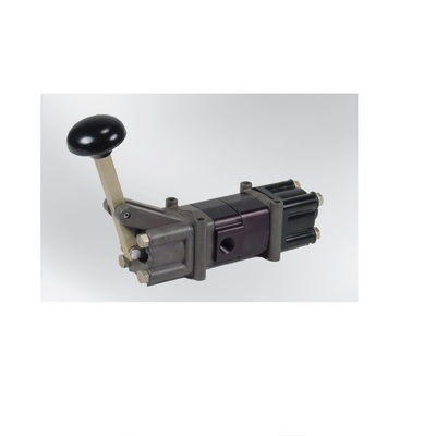 NUMATICS/AVENTICS LEVER VALVE&lt;BR&gt;PILOTAIR SERIES 5/3 BLOCK CENTER 1/2&quot; NPT SPECIAL