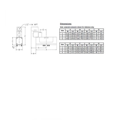 R432006130 NUMATICS/AVENTICS SOL-PILOT VALVE<BR>ISO2 5599/1 SERIES 5/2 SPR RTN 24VDC, DIN PLUG